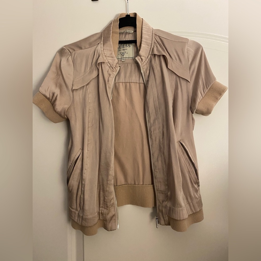 Guess Women's Tan Short Sleeve Jacket